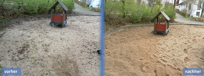 Sandmaxx Sandreinigung - bis zum Randbereich